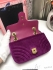 Gucci GG Marmont velvet shoulder bag purple 26cm